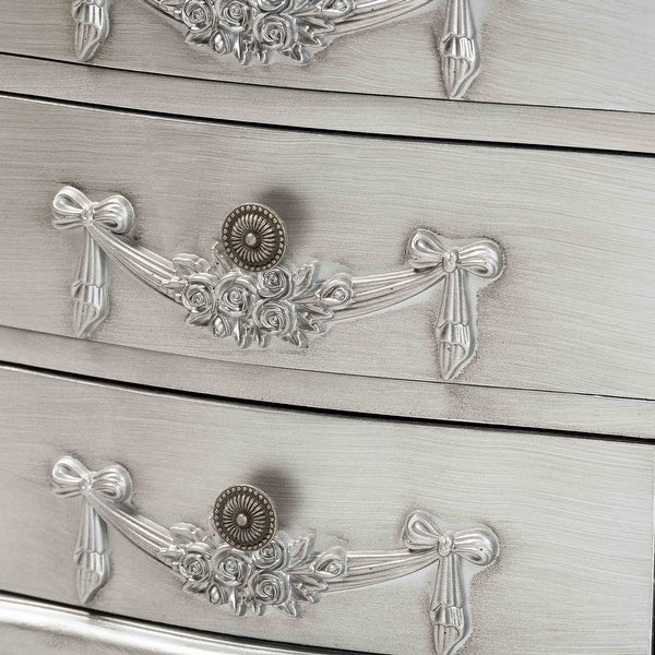 Baxton Studio Callen Classic and Traditional White Finished Wood 4-Drawer End Table - - 35864800