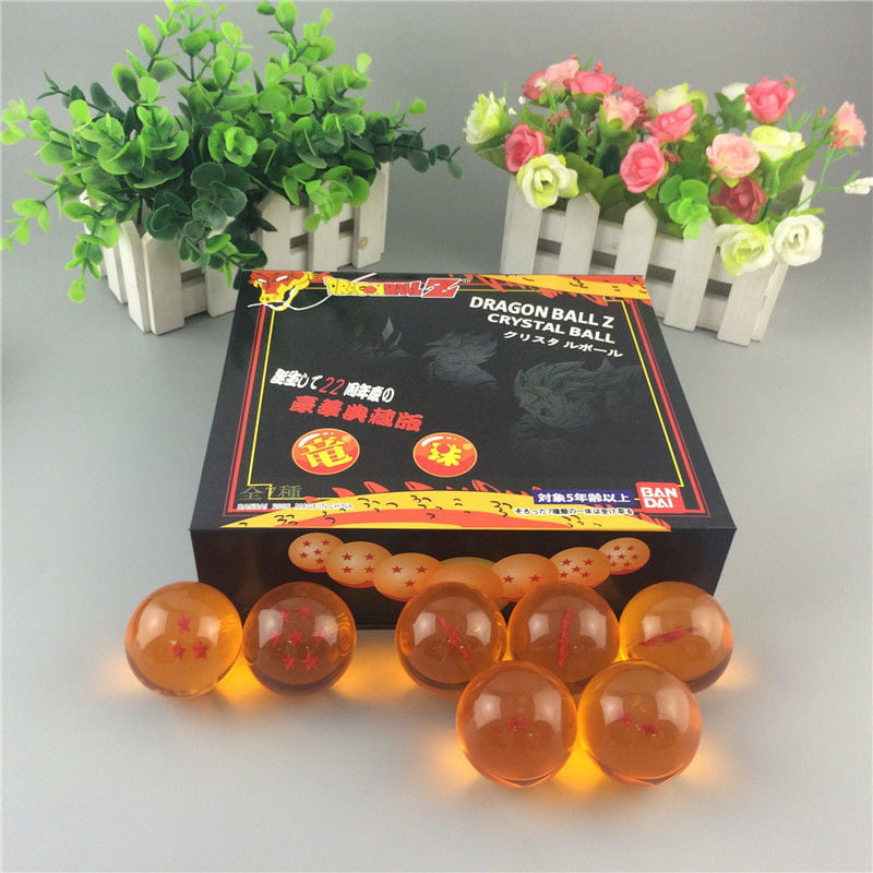 Dragon Ball Z Crystal Dragon Balls 7 Stars 7pcs Anime 3.5cm Dragon Balls