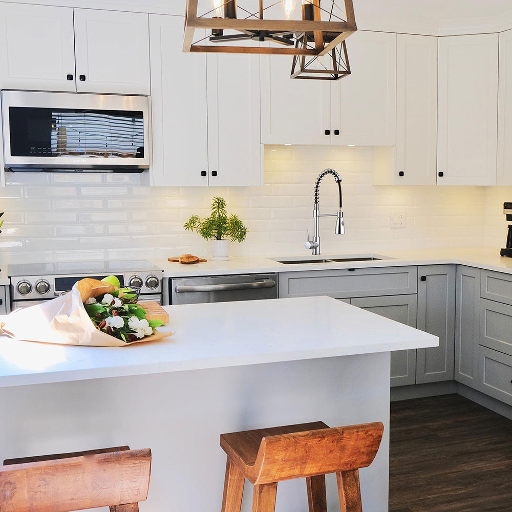 Aquaterior Pull-down Kitchen Sink Faucet 1-Handle Stainless Steel