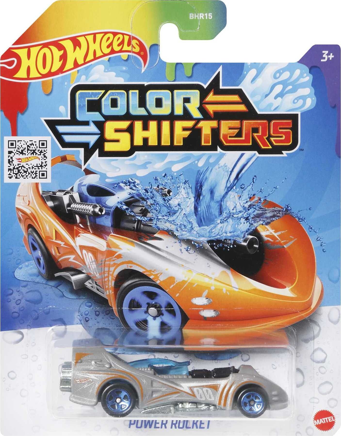 Hot Wheels Color Shifters 1:64 Scale Toy Car， Transforms Color in Water (Styles May Vary)