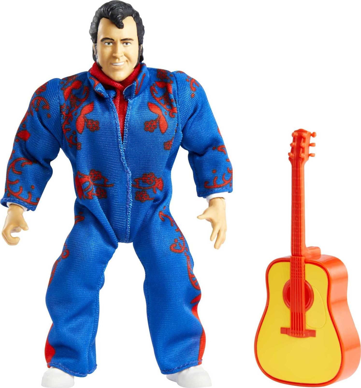 WWE Superstars Action Figures with Accessories， 1980s-Inspired Look (5.5 in) (Styles May Vary)