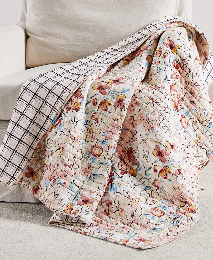 Levtex Home Leonora Quilted Reversible Throw， 50