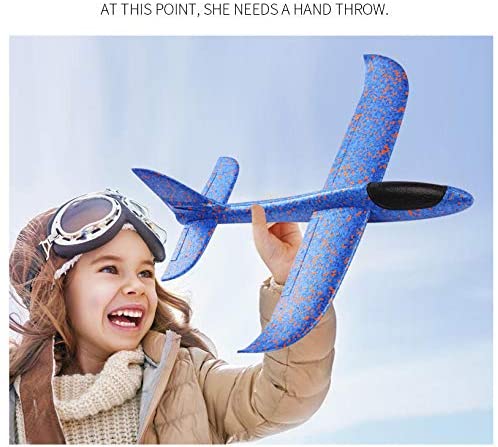 2 Pack Glider Plane Toys， 17.5