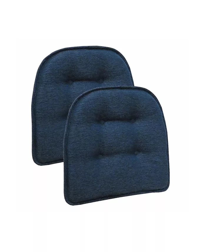 Klear Vu The Gripper Non-Slip Omni Tufted Bar Stool Cushion， Set of 2
