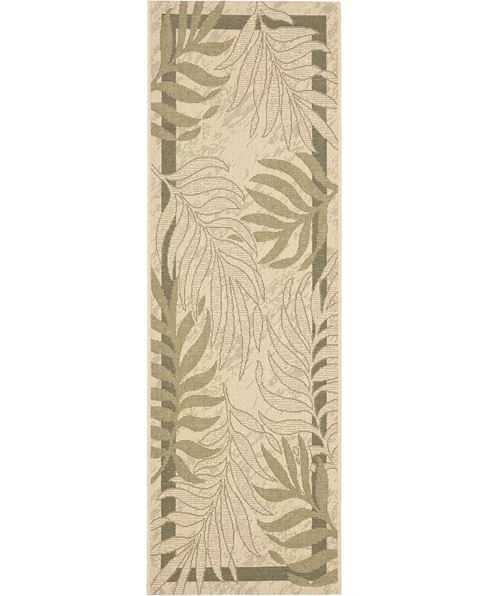 Safavieh Courtyard Cream and Green 2'3