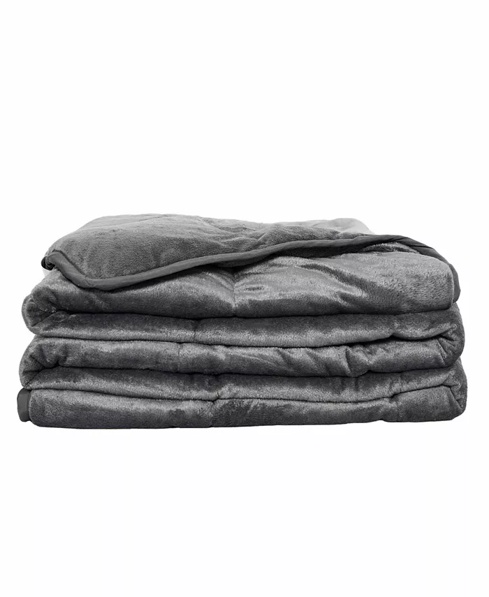 PUR CALM SILVADUR Antimicrobial Plush Mink Weighted Blanket， 12 lb
