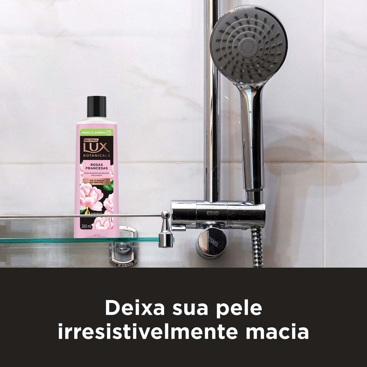 Sabonete Liquido Rosas Francesas Lux Botanicals 250ml