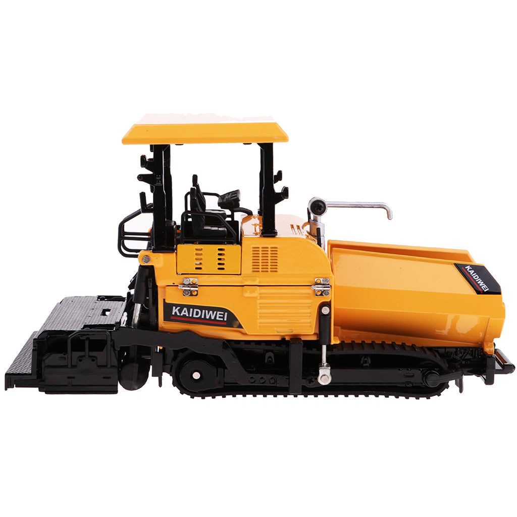 Children Kids 1/40 Alloy Tracked Paver Engineering Model Toy Vehicles Yellow