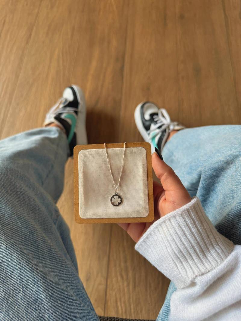 Colar Pingt. Trevo Vaz.