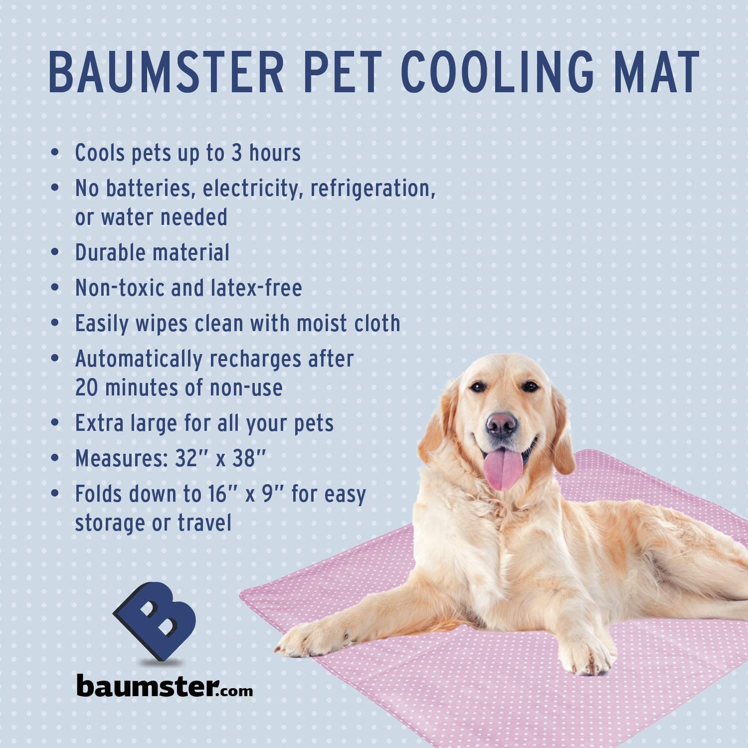 Baumster Cooling Pet Mat， 38
