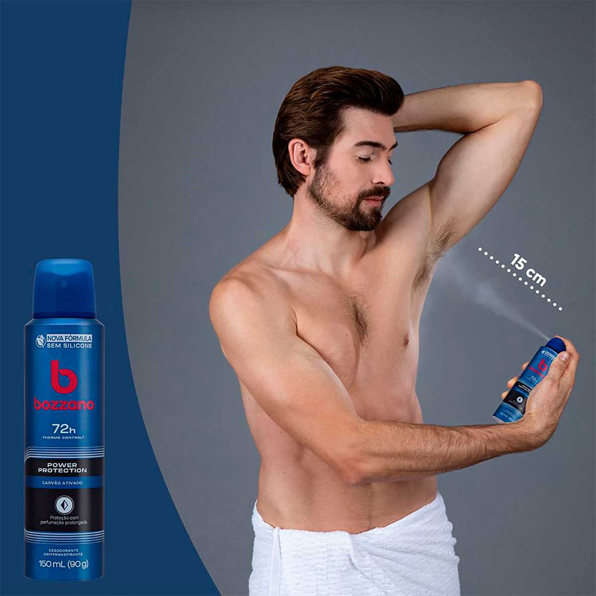 Desodorante Aerossol Antitranspirante Masculino Bozzano Power Protection 150ml