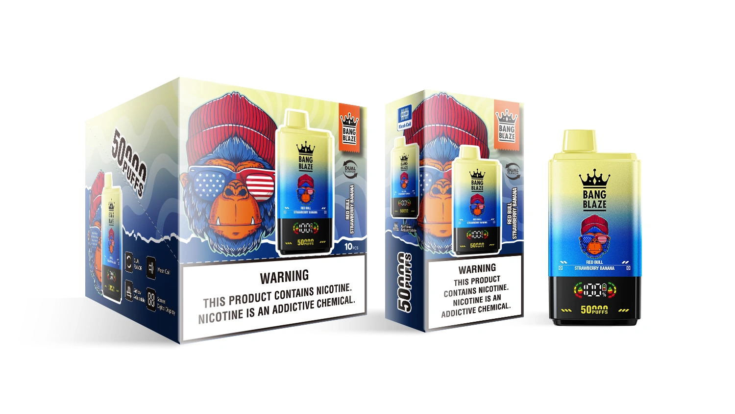 🔥 Bangking Blaze 50000 Puffs Double Flavours Disposable Vape