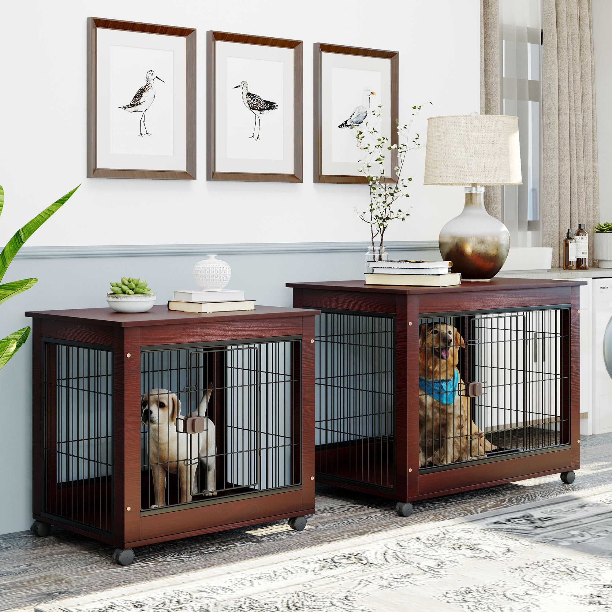 BATE Furniture Stytle Dog Crate for Medium Dog， 31