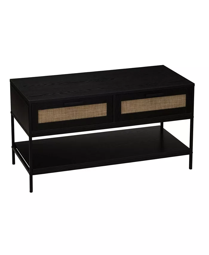 Household Essentials Woven Rattan Coffee Table