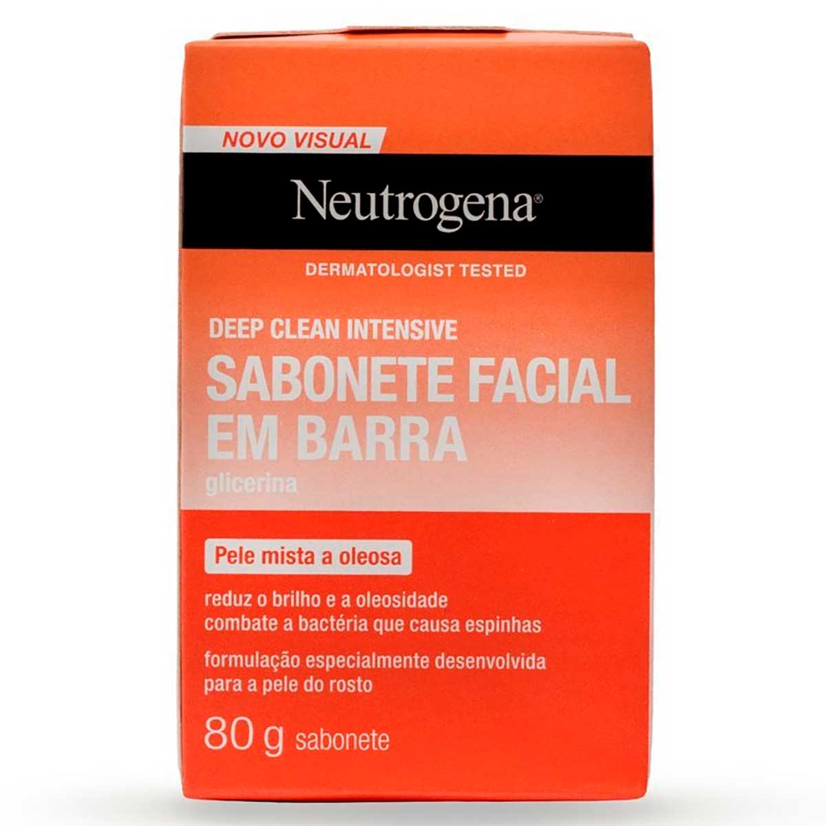 Sabonete Facial em Barra Neutrogena Deep Clean Intensive 80g