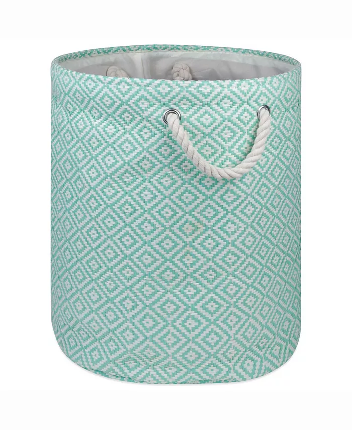 Design Imports Paper Bin Geo Diamond， Round