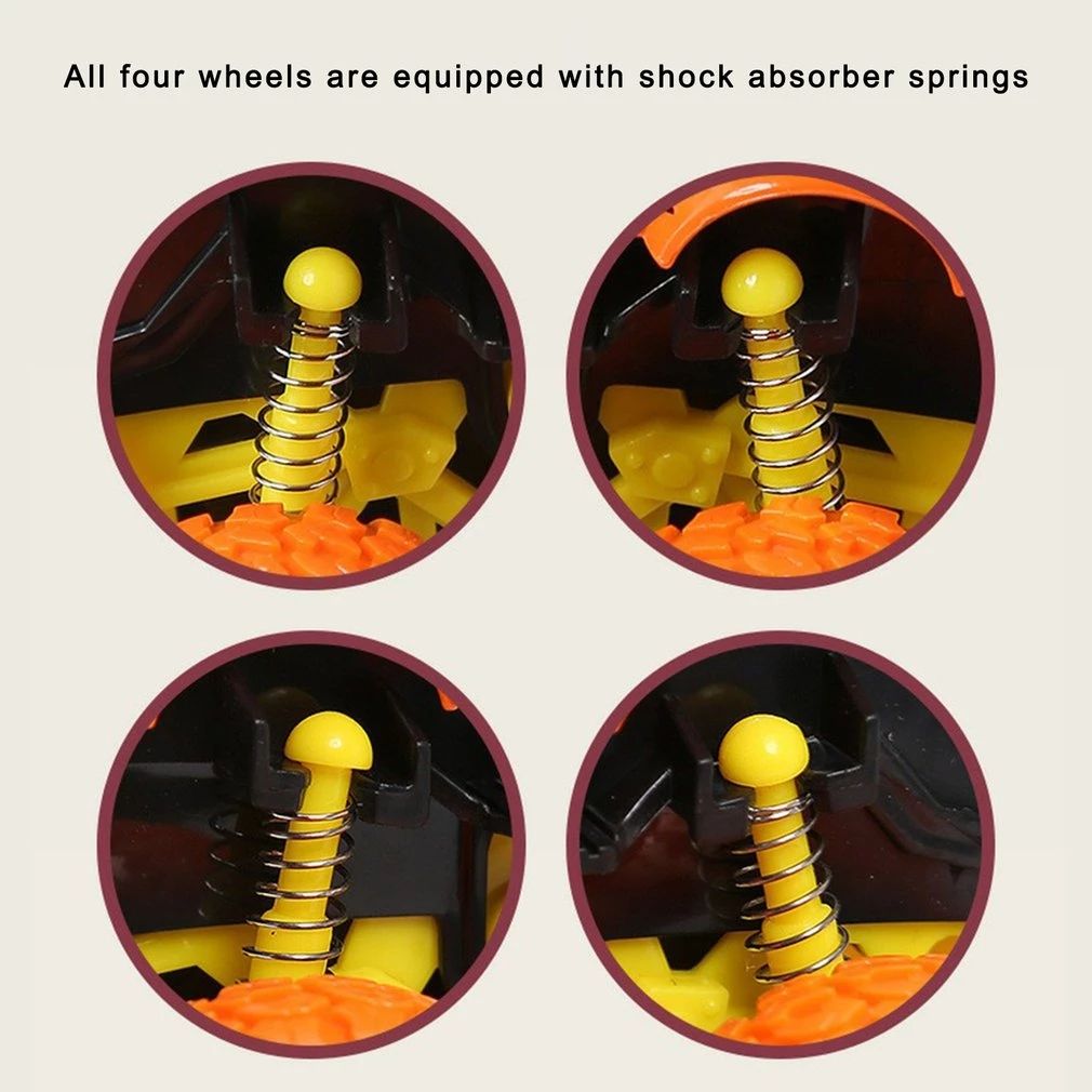 Car Model 4 Wheels Racing Game Dinosaur Off-road Vehicle Police Car Inertia Car Toy Toy Vehicles Pullback Car Action Figure MALONKA BLUE