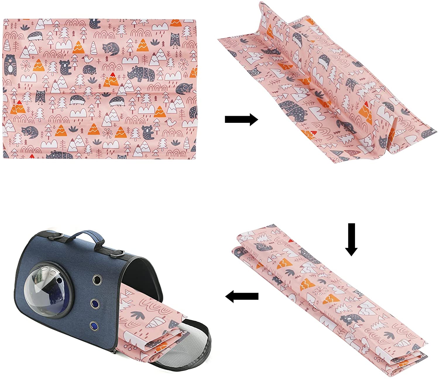 BIGTREE Dog Self Cool Mat Summer Cooling Kennel Crate Comfort Pad Pink Small