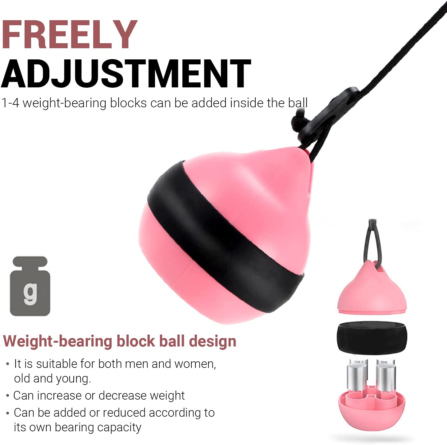 Weighted Smart Hoola Hoops Fitness for Adults Weight Loss， 24 Detachable Knots Hula Hoop Plus Size， 2 in 1 Waist Trainers Adomen Message Great for Adults and Kids