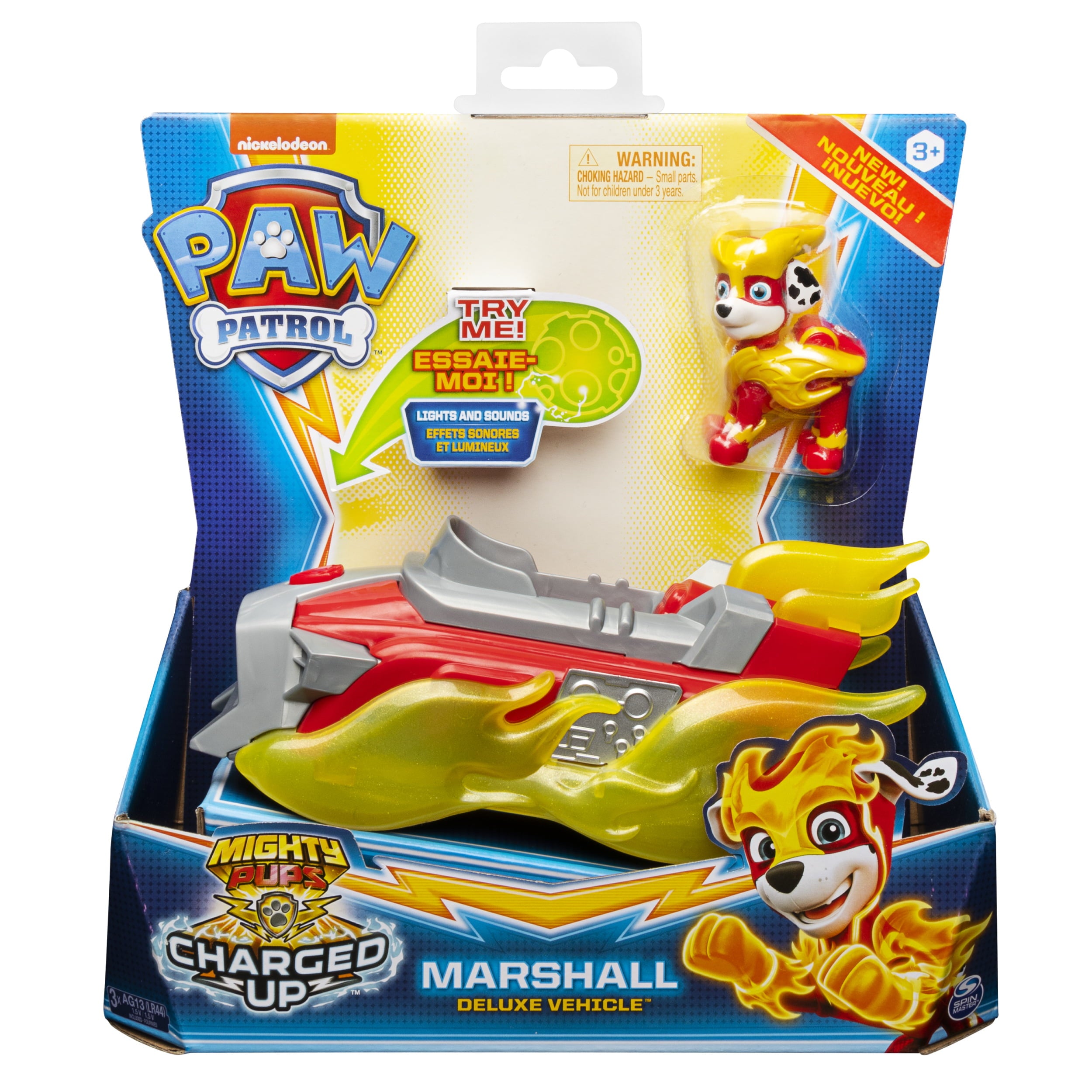 PAW Patrol， Mighty Pups Charged Up Marshall’s Deluxe Vehicle with Lights and Sounds