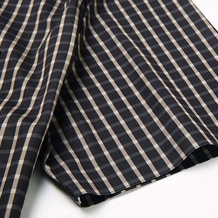 Camisa em Seda Gelo Captain™  Xadrez Náutico para o Homem de Prestígio!