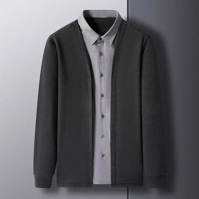 Camisa Cardigan Illusion™ Elegância de Duas Peças com o Conforto e Comodidade de Uma!