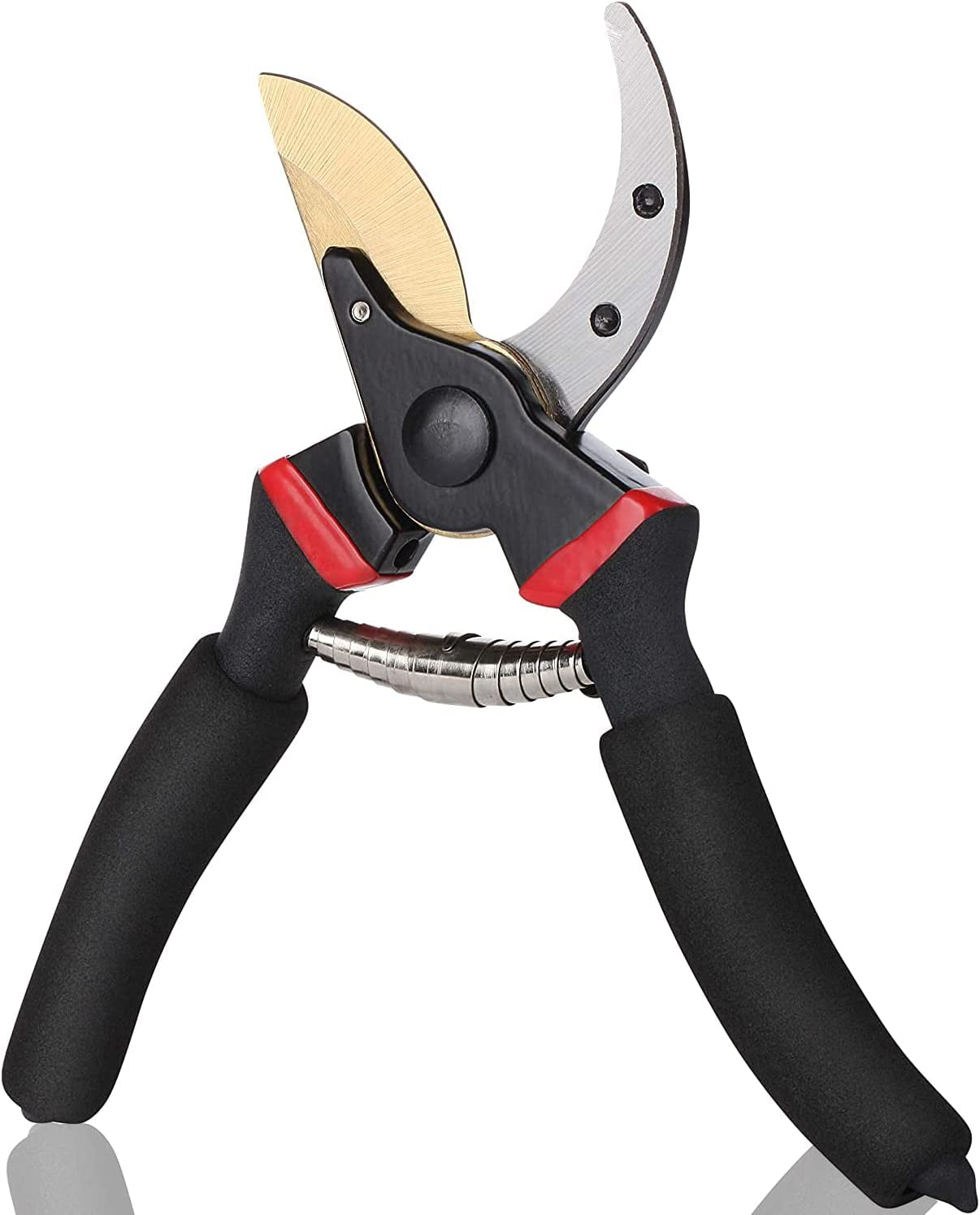 8" Heavy Duty Bypass Pruning Shears with Soft Grip, Premium Garden Shears, Flower Stem Cutter, Gardening Tool for Cutting Yard Tree and Rose, 1 Pack
