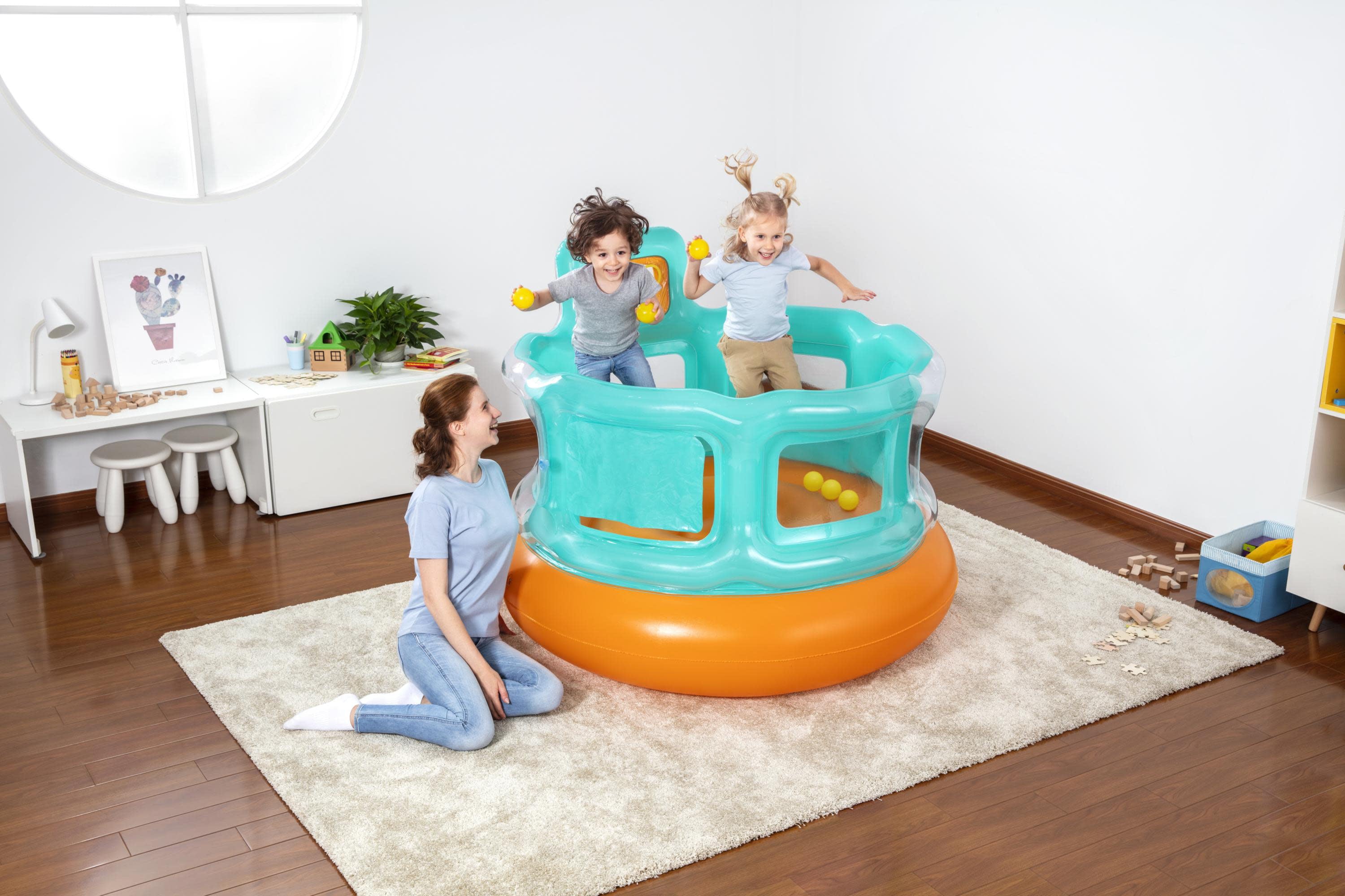 Bestway Hops 'N Hoops Bouncer， 6 Play Balls Included