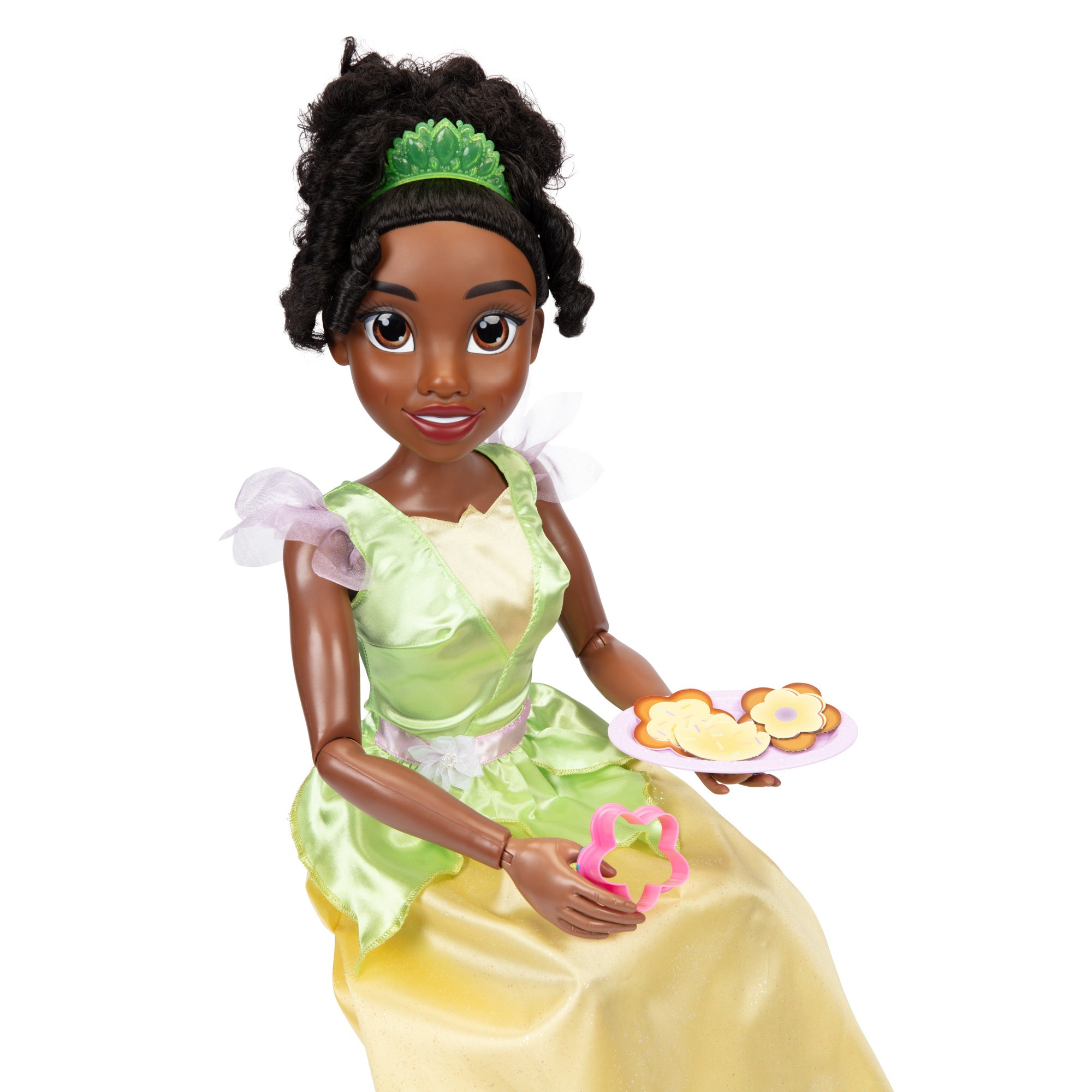 Disney Princess Playdate Tiana 32 Inch Fashion Doll with Sharable Accessories