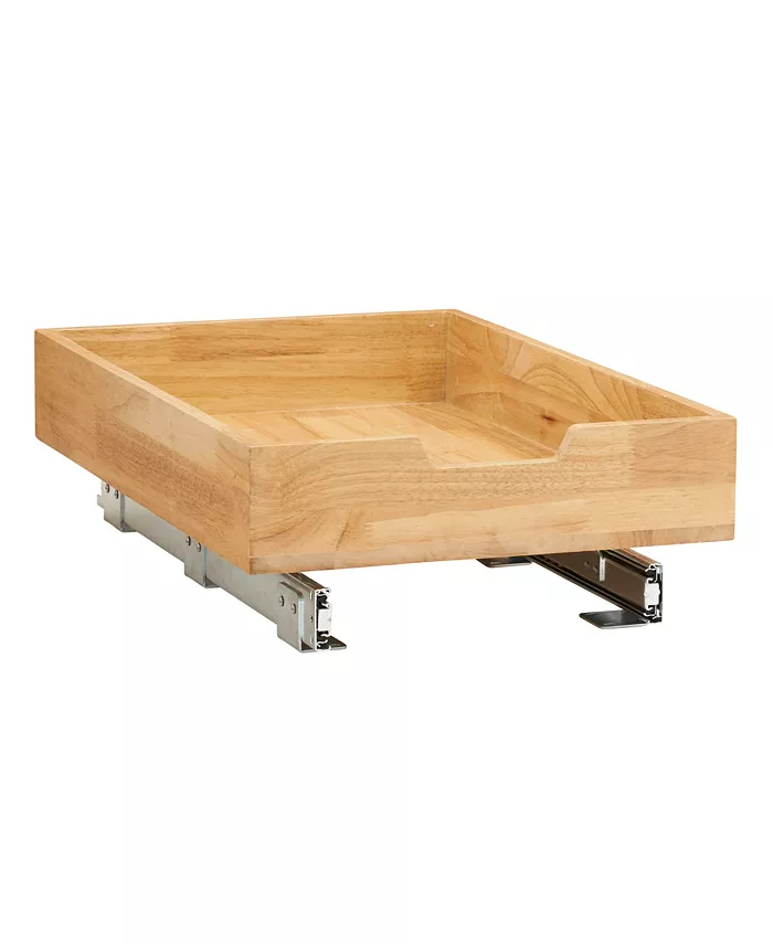 Household Essentials Glidez  Wood 1-Tier Sliding Cabinet Organizer