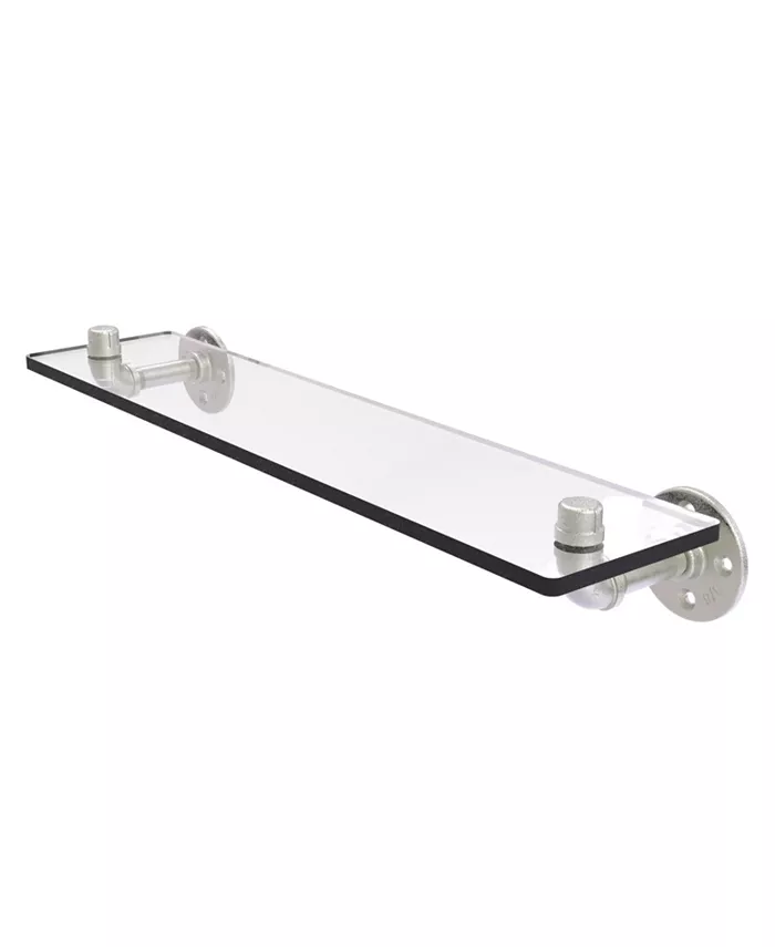 Allied Brass Pipeline Collection 22 Inch Glass Shelf