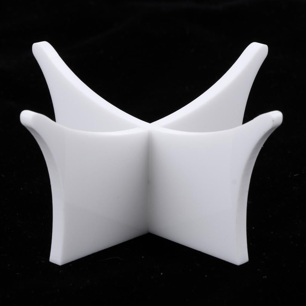 Deluxe Ball Stand - Holds Football， Basketball， Volleyball， Bowling Soccer Ball - Display Holder - Choose of Colors White