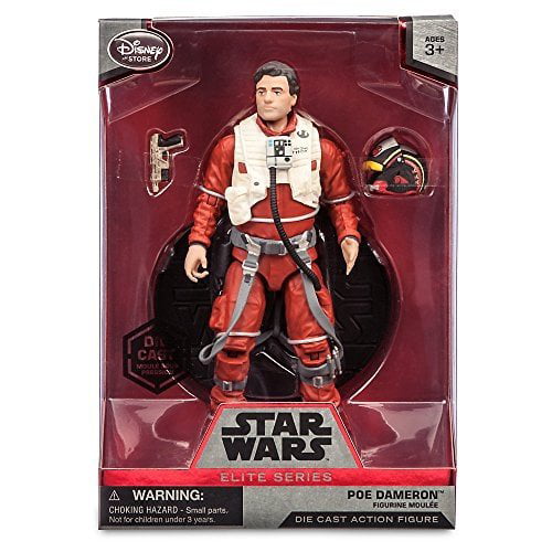 disney star wars 6'' elite series die-cast figure poe dameron (episode vii: a force awakens)