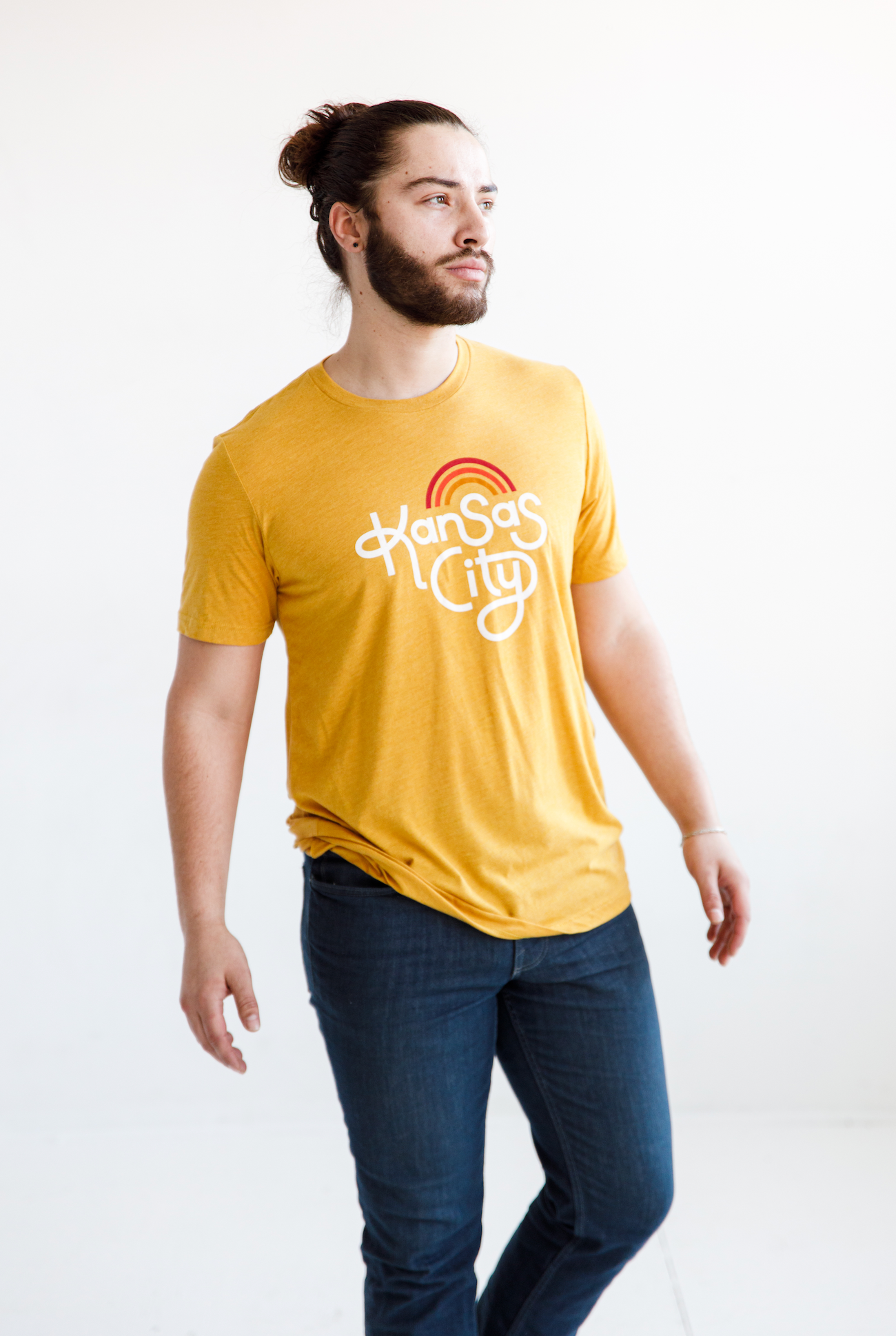 Retro Kansas City T-Shirt - Mustard