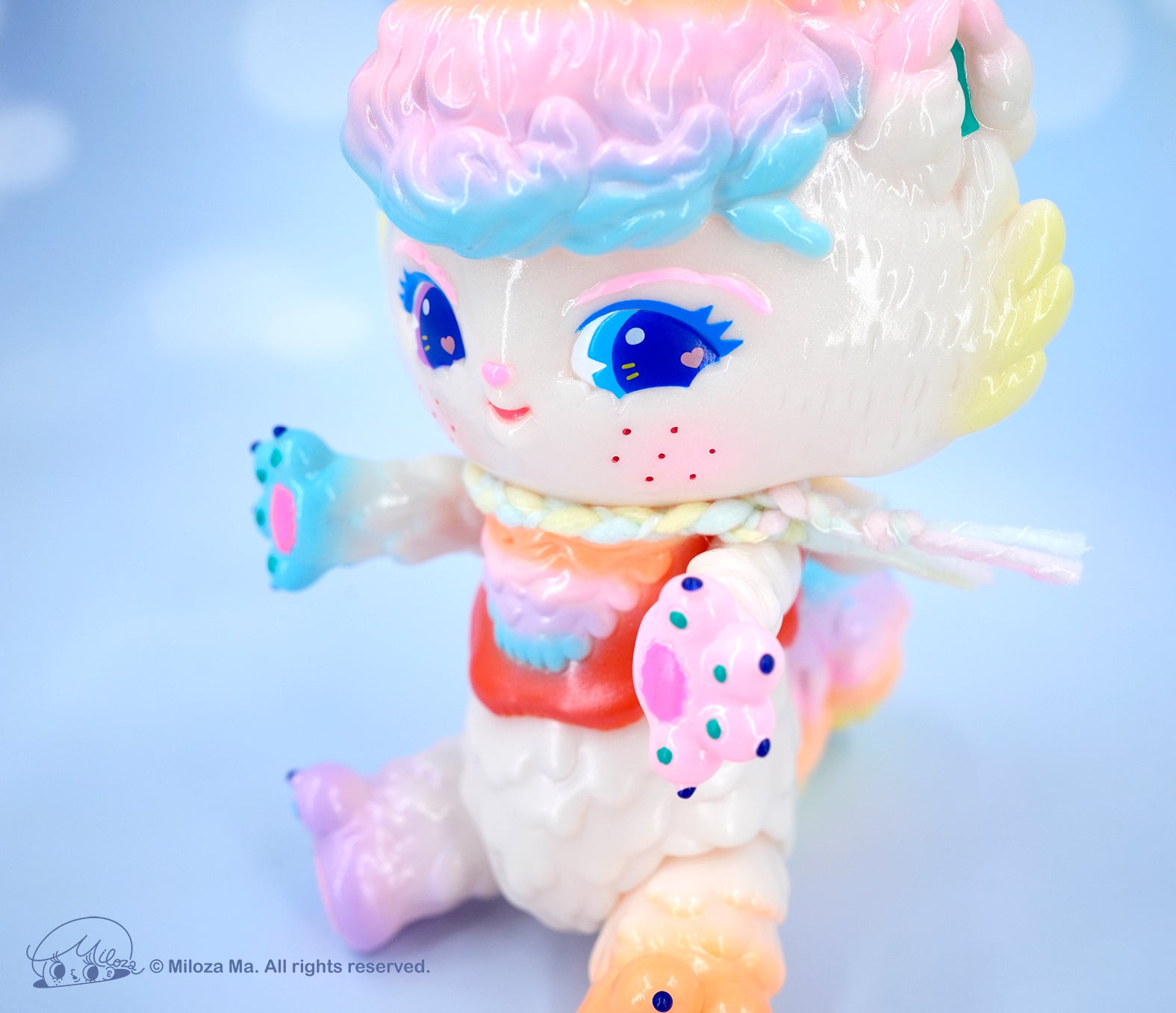 Rainbow Pearl Cat by Miloza Ma