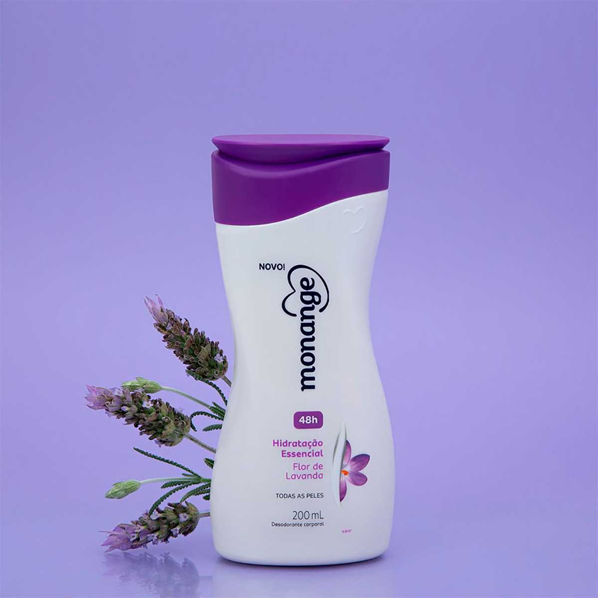 Hidratante Desodorante Monange Hidratacao Nutritiva Flor de Lavanda 200ml