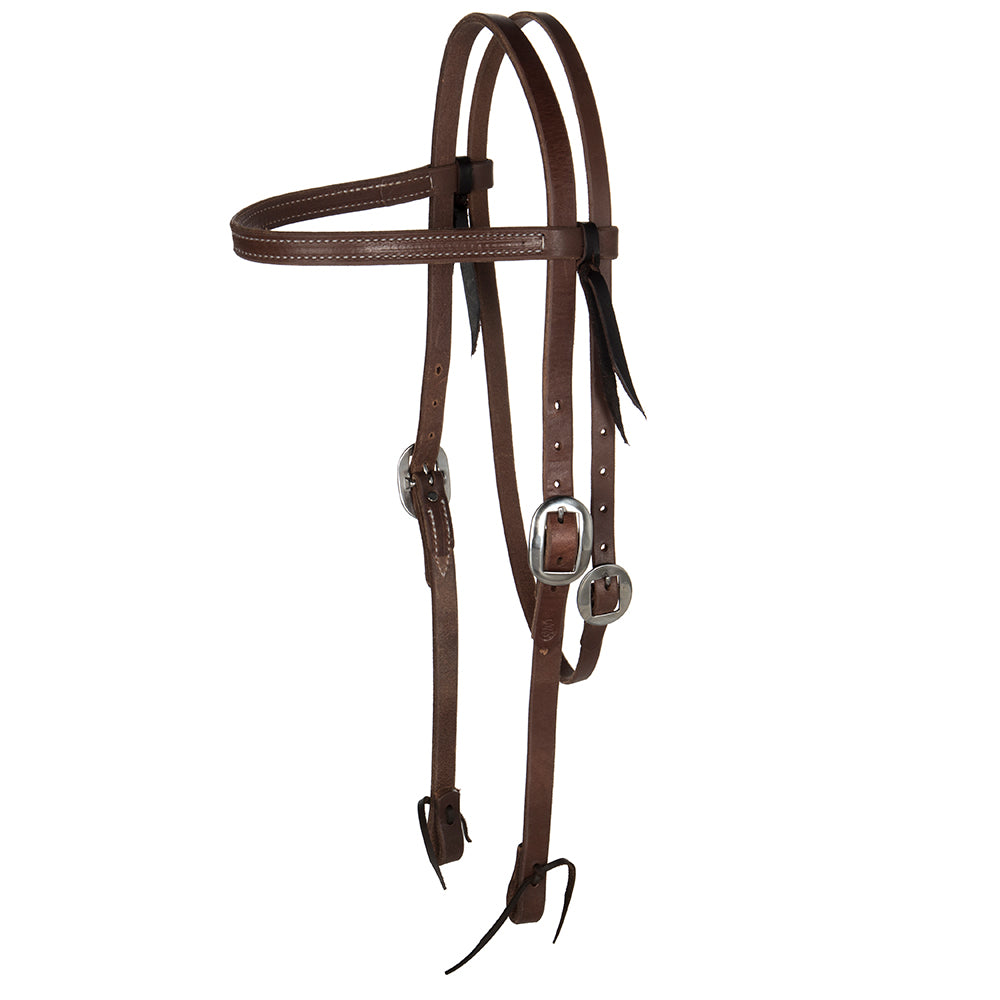 nrs-sbho-draft 3/4in oiled draft straight browband headstall