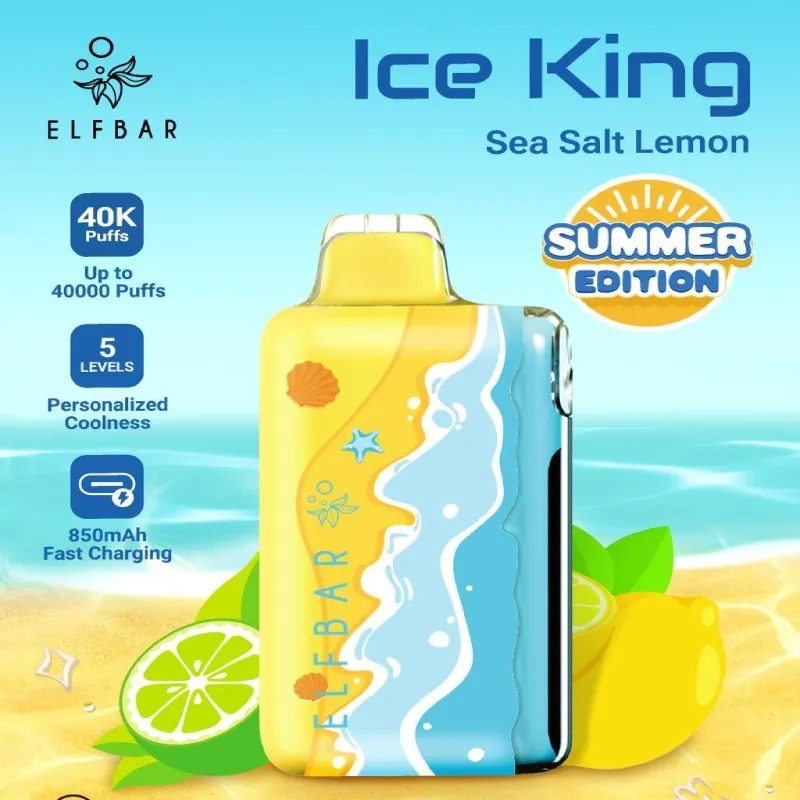 ❄️ ELFBAR Ice King Summer Edition – 40,000 Puffs & Refreshing Summer Enjoyment, Rechargeable