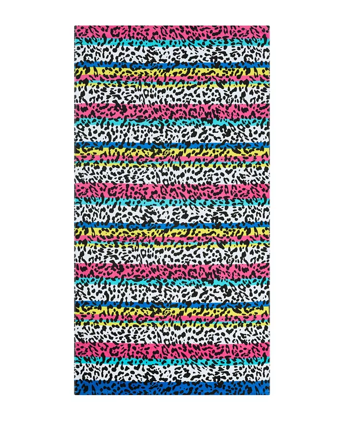 Jessica Simpson Leopard Wild Side Cotton Beach Towel， 36