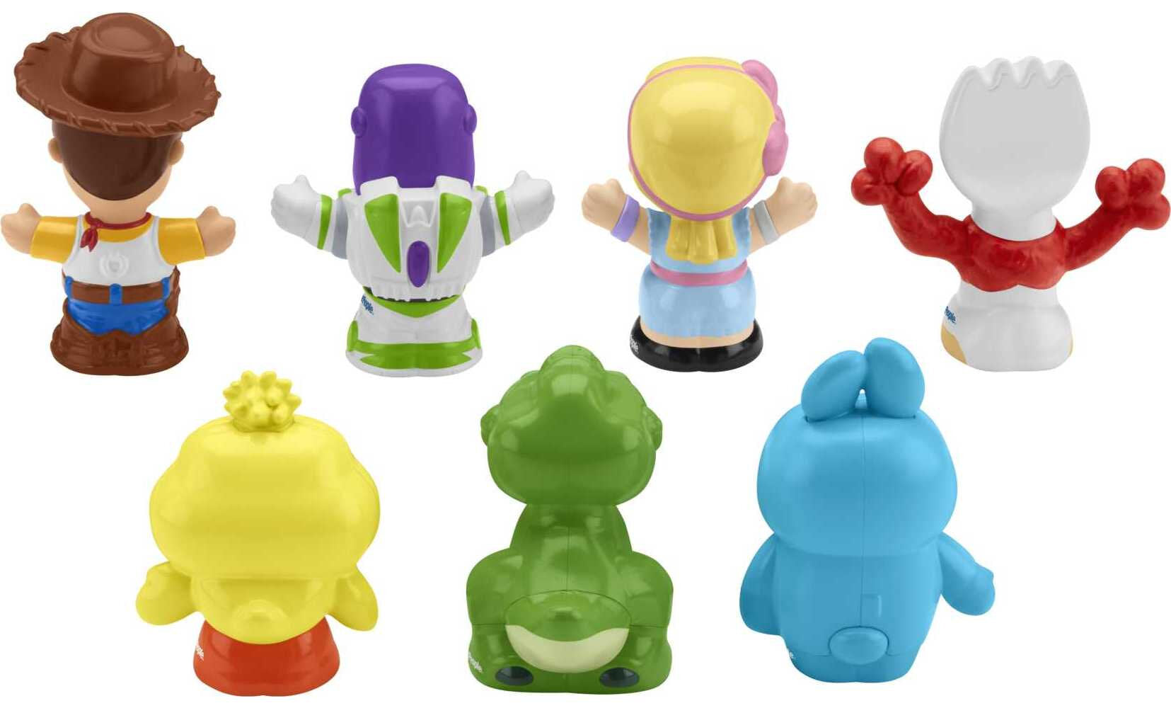 Disney Toy Story 7 Friends Pack Little People Figure Set with Woody and Buzz Lightyear for Toddlers