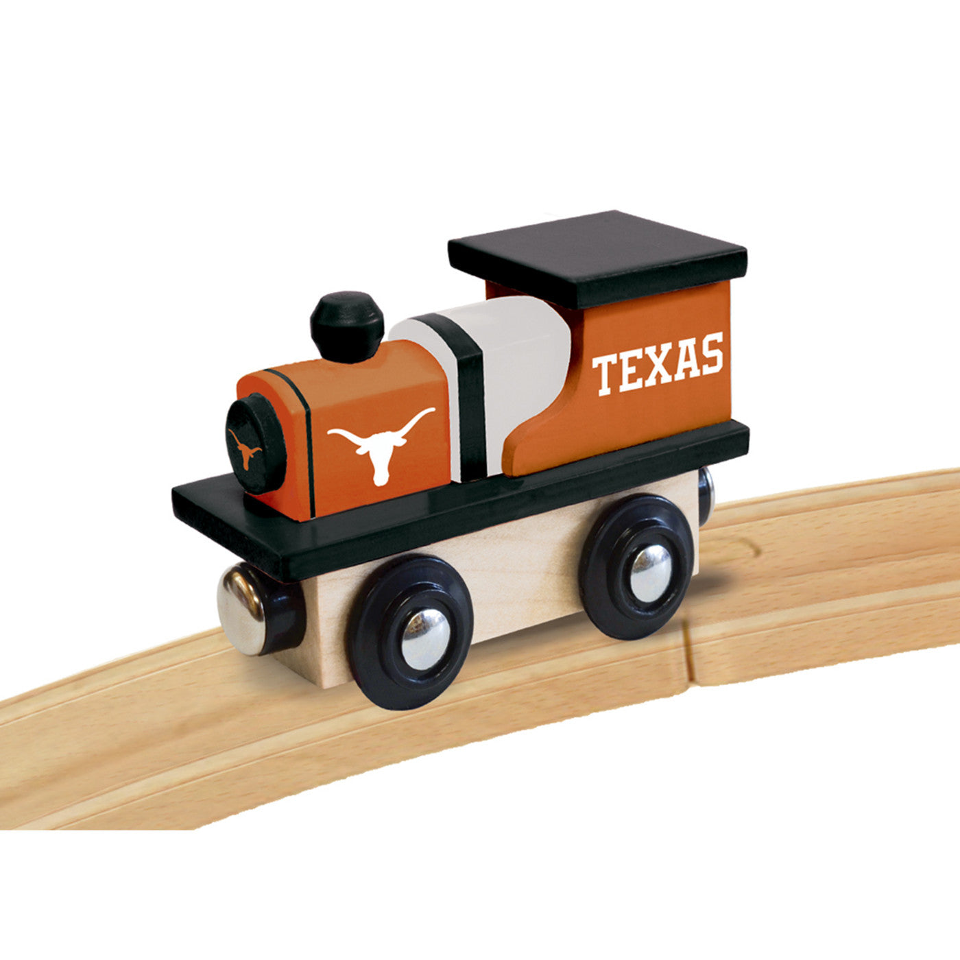 MasterPieces Officially Licensed NCAA Texas Longhorns Wooden Toy Train Engine For Kids