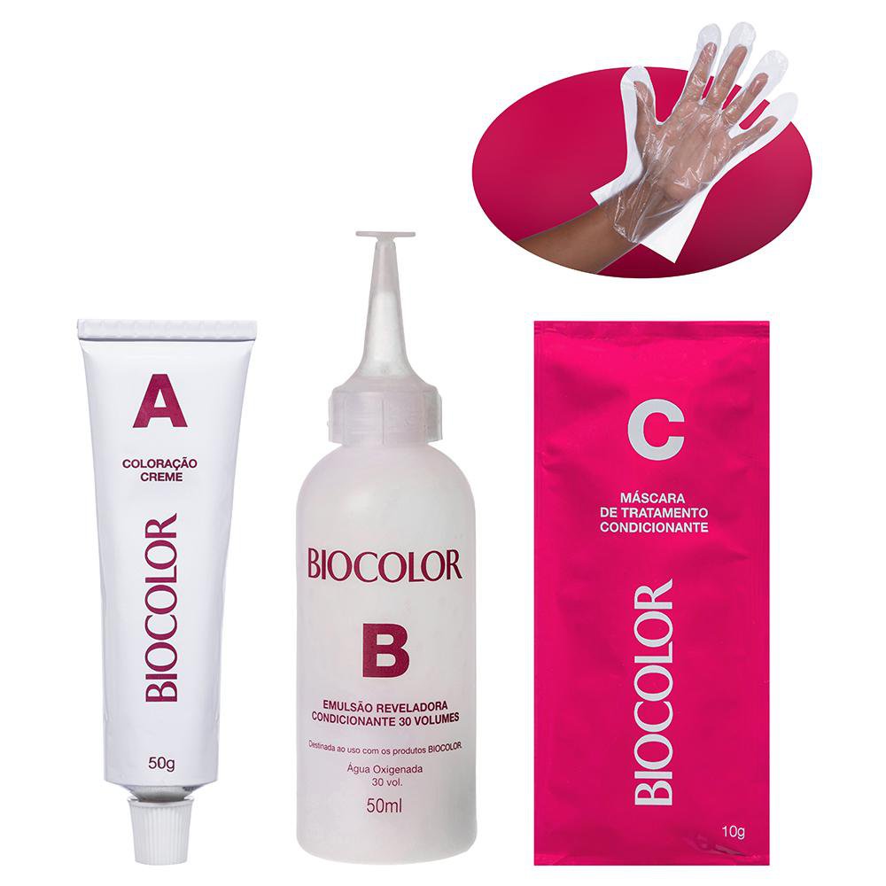 Tinta de Cabelo Biocolor Mini Kit Louro Escuro Classico 6.0