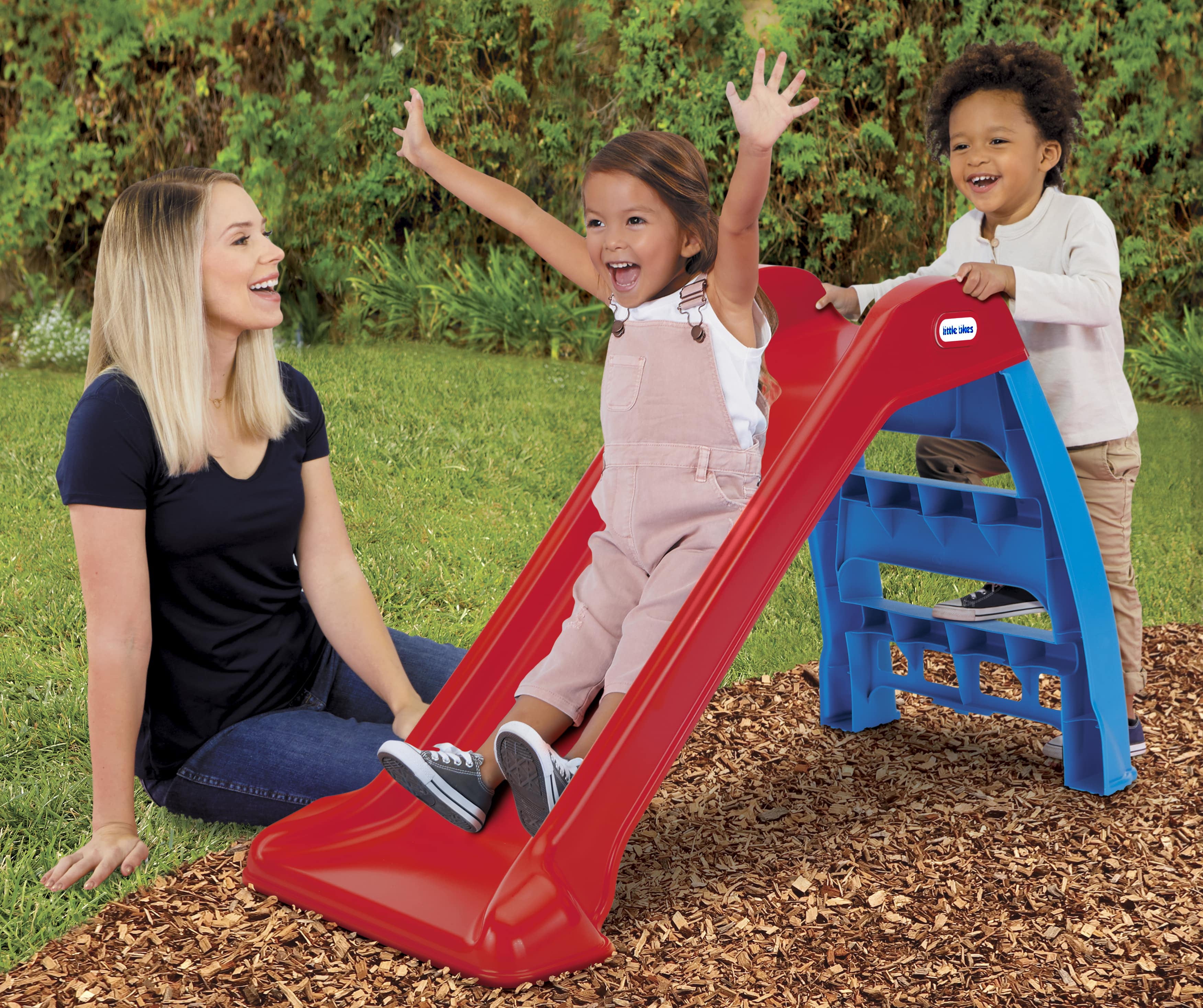Little Tikes First Slide for Kids， Easy Set Up for Indoor Outdoor， Easy to Store， for Toddlers Ages 18 Months - 6 years