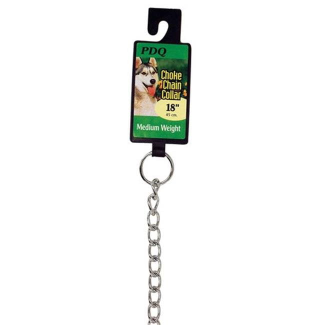 PDQ 12918 18 in. Choke Chain Dog Collar