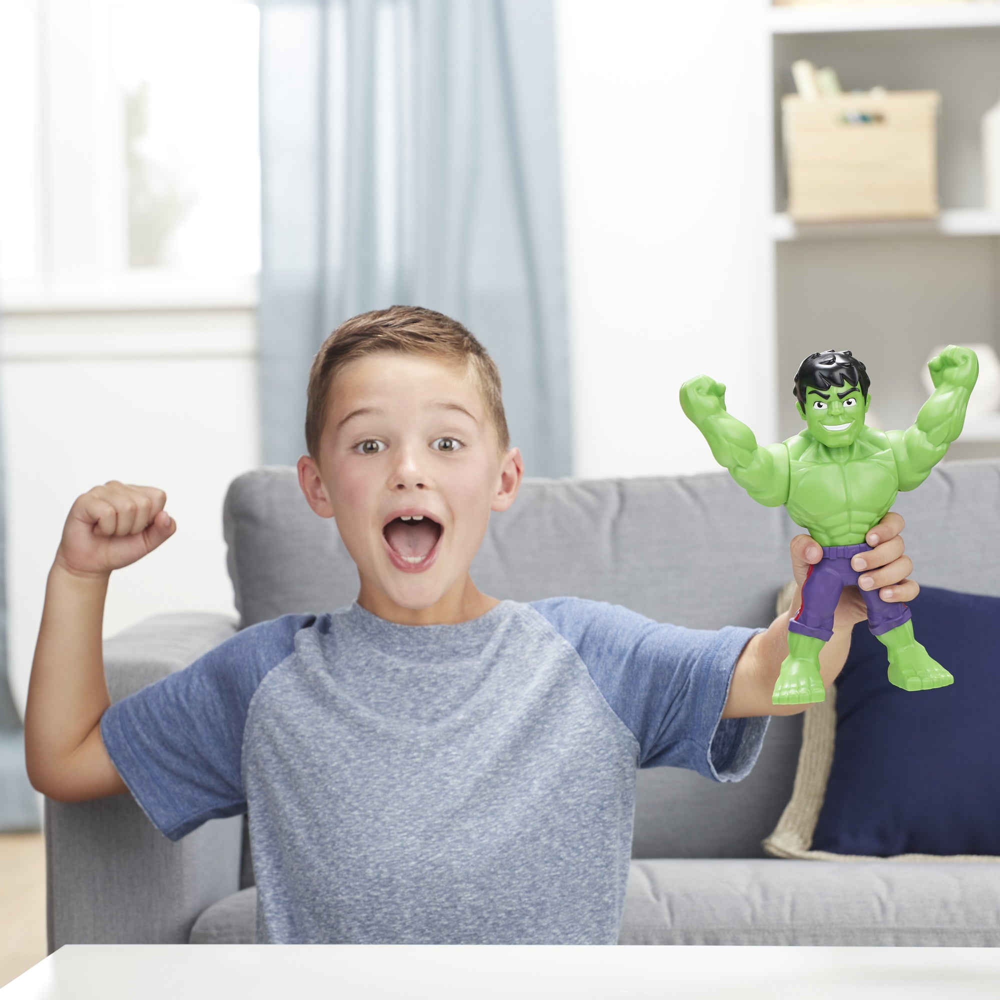 Playskool Marvel Super Hero Adventures Mega Mighties Hulk， 10-Inch Toy