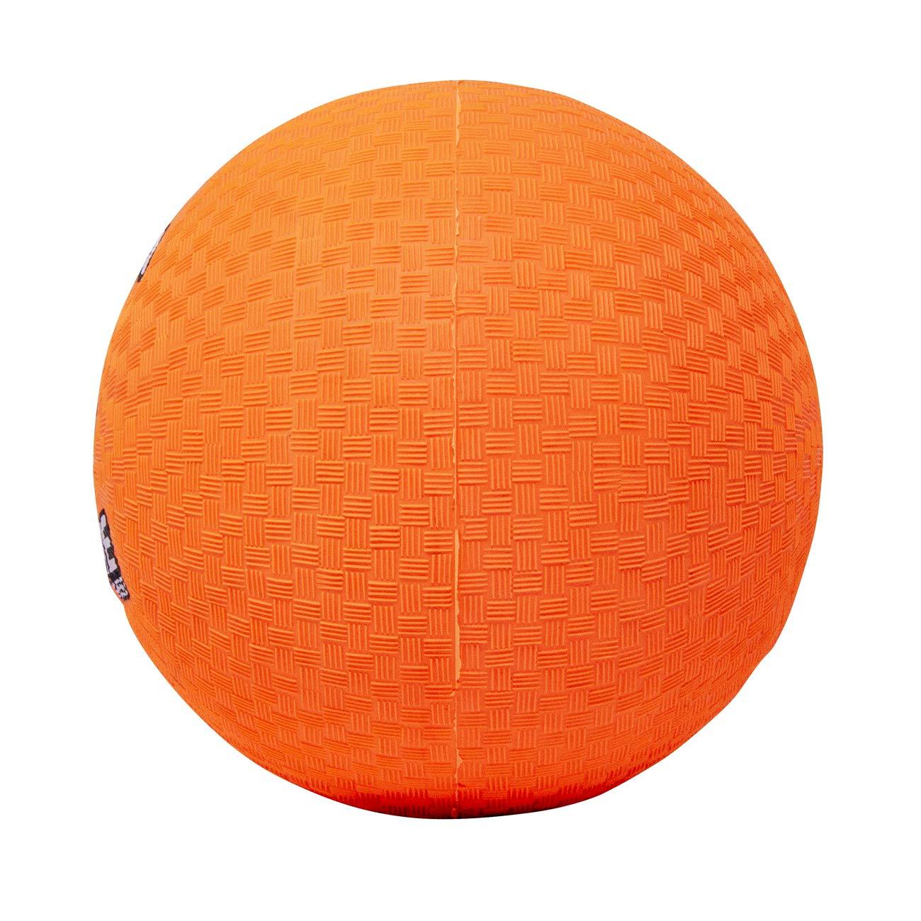 Mikasa 4-Square Rubber Playground Ball， 8-1/2 Inch， Neon Orange