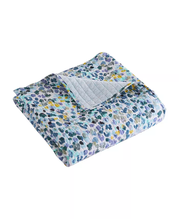 Levtex Home Calico Quilted Reversible Throw， 50