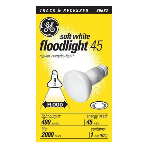 GE 45-Watt Soft White R20 Track and Recessed Floodlight