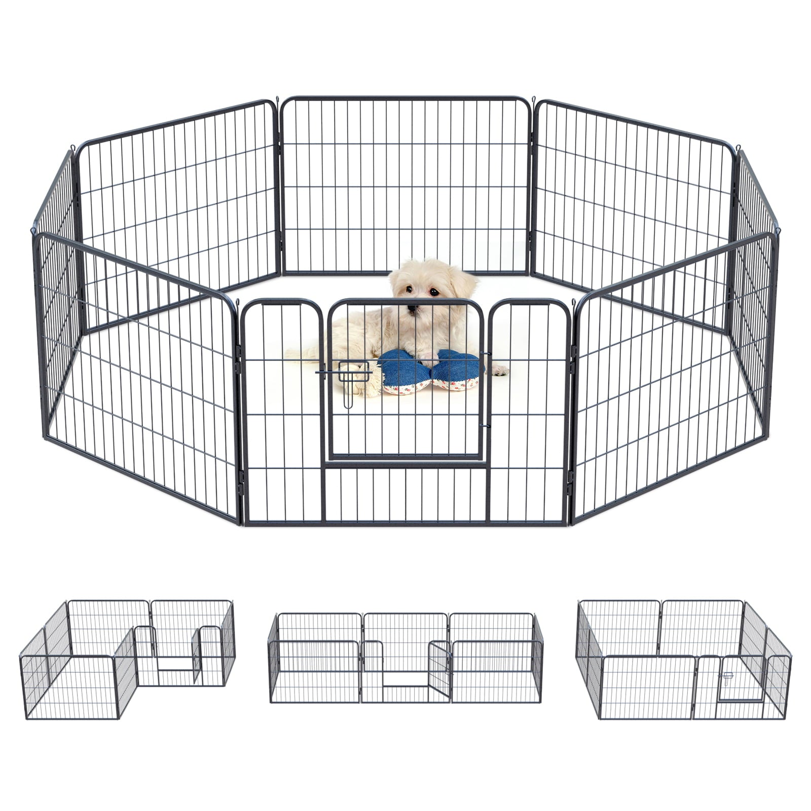QianRuiDa Dog Exercise Playpen 8P-24