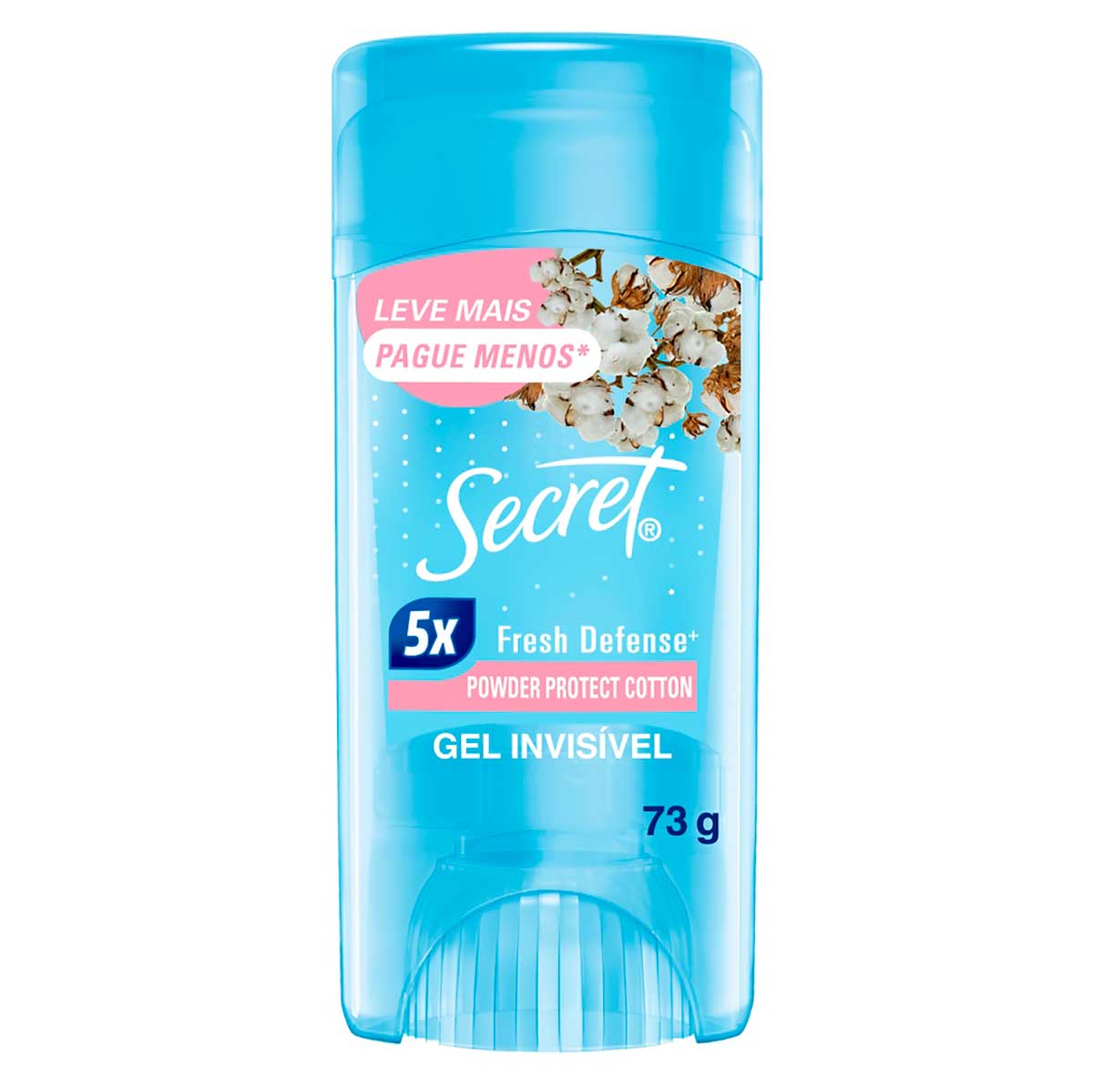 Antitranspirante Gel Secret Powder Protect Cotton 73g Leve Mais Pague Menos